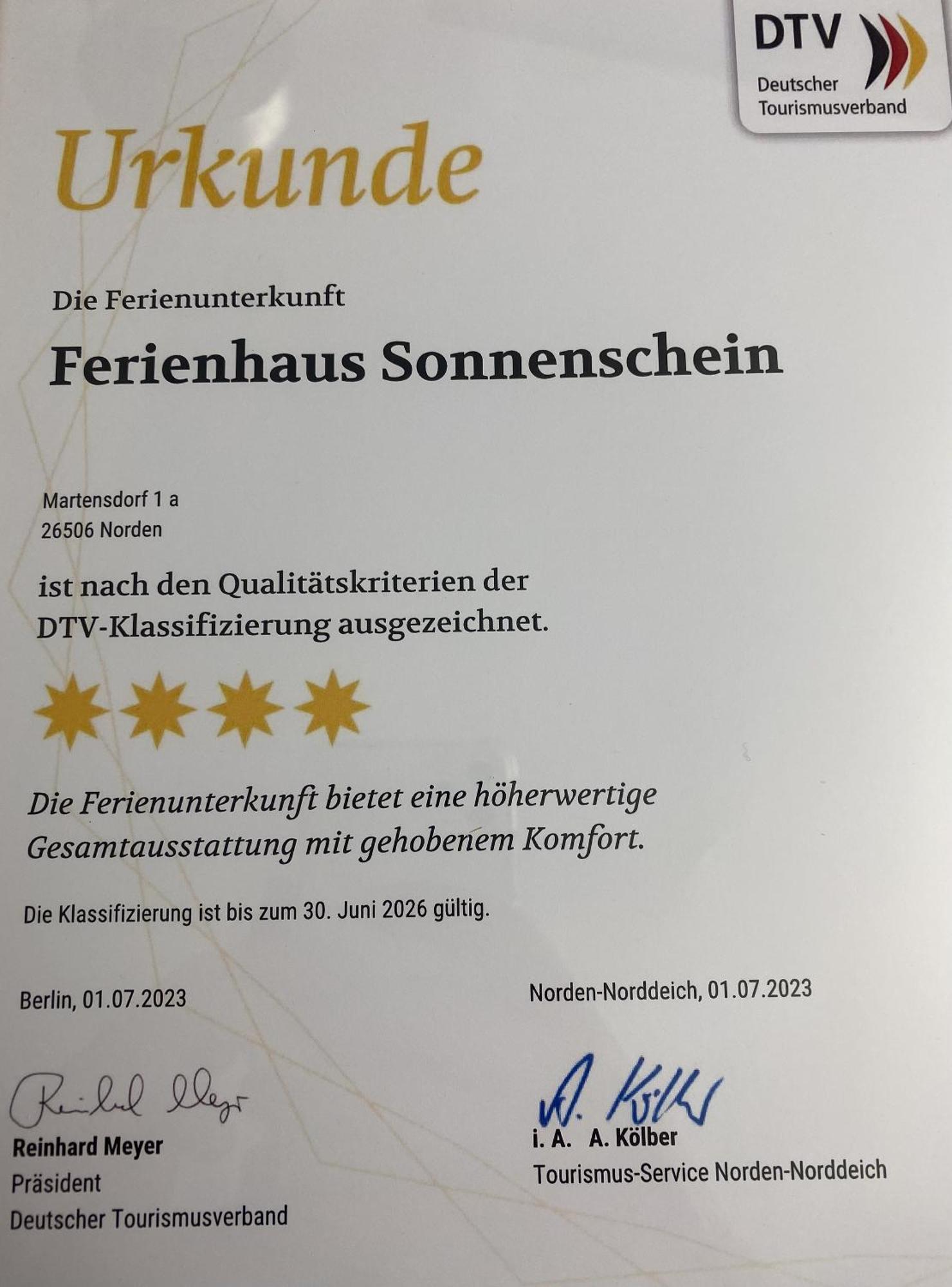 Ferienhaus Sonnenschein - Wohnung 1 诺登 外观 照片